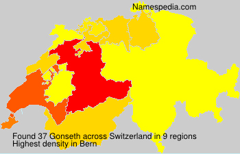 Surname Gonseth in Switzerland Surname Gonseth in Switzerland