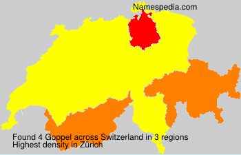 Surname Goppel in Switzerland Surname Goppel in Switzerland