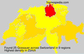 Surname Gossauer in Switzerland Surname Gossauer in Switzerland
