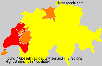 Surname Gosselin in Switzerland