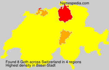 Surname Goth in Switzerland Surname Goth in Switzerland