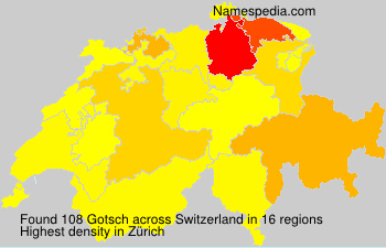 Surname Gotsch in Switzerland Surname Gotsch in Switzerland