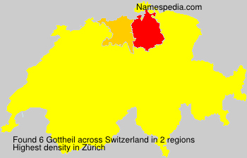 Surname Gottheil in Switzerland Surname Gottheil in Switzerland