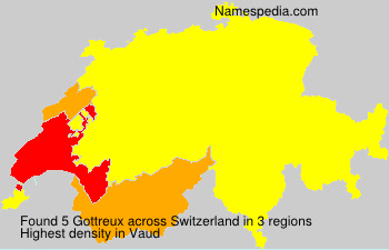Surname Gottreux in Switzerland Surname Gottreux in Switzerland