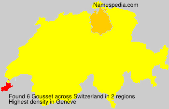 Surname Gousset in Switzerland Surname Gousset in Switzerland
