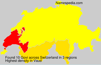 Surname Govi in Switzerland Surname Govi in Switzerland