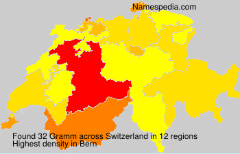 Surname Gramm in Switzerland Surname Gramm in Switzerland
