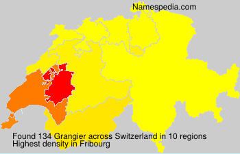 Surname Grangier in Switzerland Surname Grangier in Switzerland