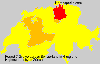 Surname Grawe in Switzerland