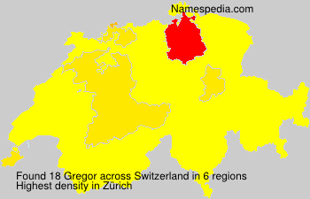 Surname Gregor in Switzerland Surname Gregor in Switzerland