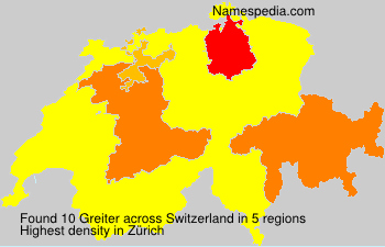 Surname Greiter in Switzerland Surname Greiter in Switzerland