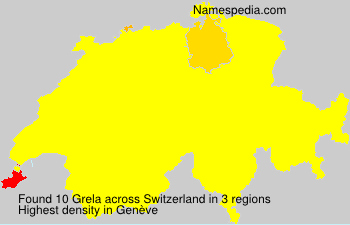 Surname Grela in Switzerland Surname Grela in Switzerland