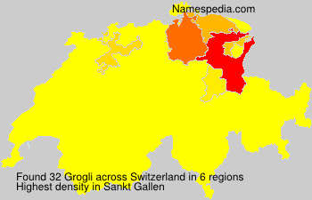 Surname Grogli in Switzerland Surname Grogli in Switzerland