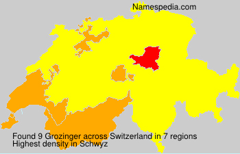 Surname Grozinger in Switzerland Surname Grozinger in Switzerland