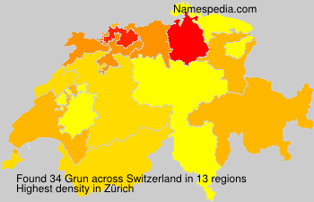 Surname Grun in Switzerland Surname Grun in Switzerland