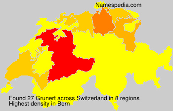 Surname Grunert in Switzerland Surname Grunert in Switzerland
