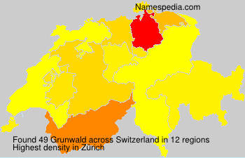 Surname Grunwald in Switzerland Surname Grunwald in Switzerland