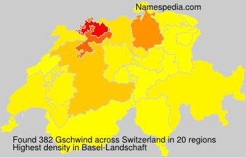 Surname Gschwind in Switzerland Surname Gschwind in Switzerland