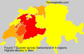 Surname Guanter in Switzerland