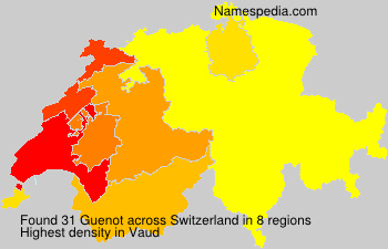 Surname Guenot in Switzerland Surname Guenot in Switzerland