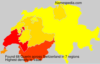 Surname Guerin in Switzerland Surname Guerin in Switzerland