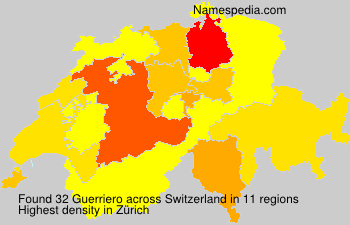 Surname Guerriero in Switzerland Surname Guerriero in Switzerland