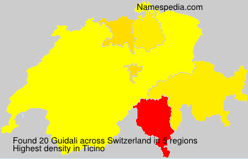 Surname Guidali in Switzerland Surname Guidali in Switzerland