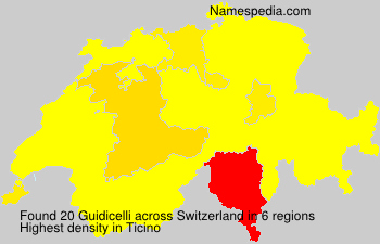 Surname Guidicelli in Switzerland Surname Guidicelli in Switzerland