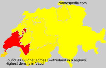 Surname Guignet in Switzerland Surname Guignet in Switzerland