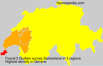 Surname Guillain in Switzerland Surname Guillain in Switzerland