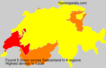 Surname Guion in Switzerland Surname Guion in Switzerland