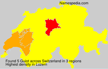 Surname Guiot in Switzerland Surname Guiot in Switzerland