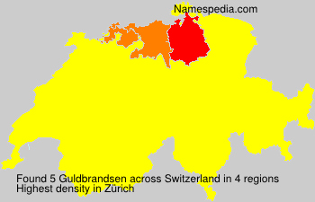 Surname Guldbrandsen in Switzerland