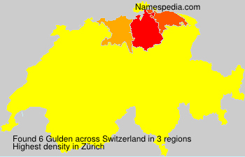 Surname Gulden in Switzerland Surname Gulden in Switzerland