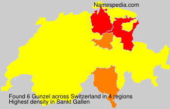 Surname Gunzel in Switzerland Surname Gunzel in Switzerland