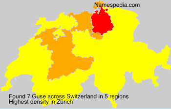 Surname Guse in Switzerland Surname Guse in Switzerland