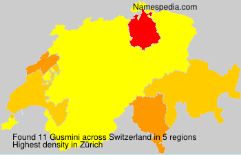 Surname Gusmini in Switzerland Surname Gusmini in Switzerland