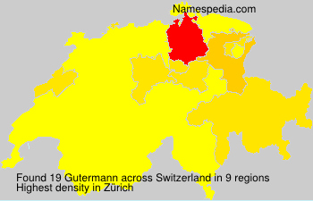 Surname Gutermann in Switzerland Surname Gutermann in Switzerland