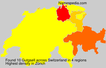 Surname Gutgsell in Switzerland Surname Gutgsell in Switzerland