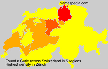 Surname Gutic in Switzerland Surname Gutic in Switzerland