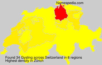 Surname Gysling in Switzerland Surname Gysling in Switzerland