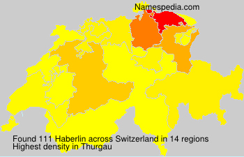 Surname Haberlin in Switzerland Surname Haberlin in Switzerland