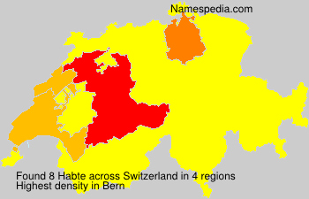 Surname Habte in Switzerland