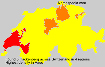 Surname Hackenberg in Switzerland Surname Hackenberg in Switzerland