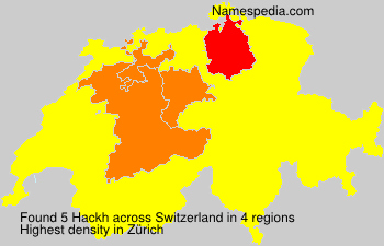 Surname Hackh in Switzerland Surname Hackh in Switzerland