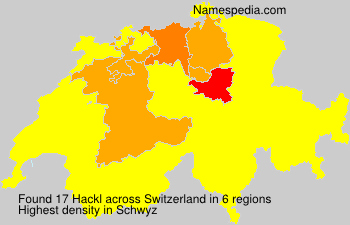 Surname Hackl in Switzerland Surname Hackl in Switzerland