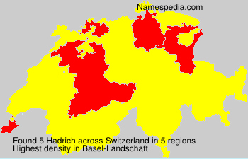 Surname Hadrich in Switzerland Surname Hadrich in Switzerland