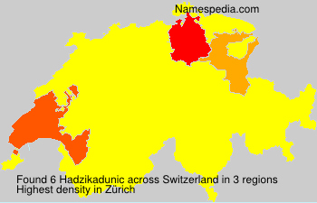 Surname Hadzikadunic in Switzerland Surname Hadzikadunic in Switzerland