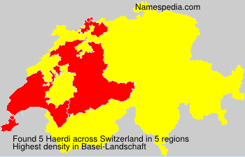 Surname Haerdi in Switzerland Surname Haerdi in Switzerland