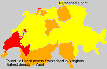 Surname Haerri in Switzerland Surname Haerri in Switzerland